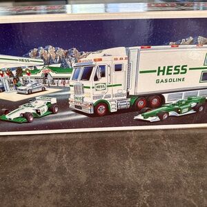 2003 Hess Toy Truck and Race cars set.